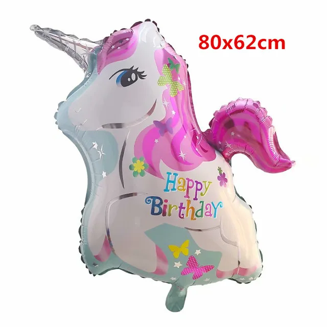 Фольгированные воздушные шары-единороги Радуга Единорог вечерние шары Дети душ дети игрушки Единорог День рождения украшения - Цвет: Fly unicorn