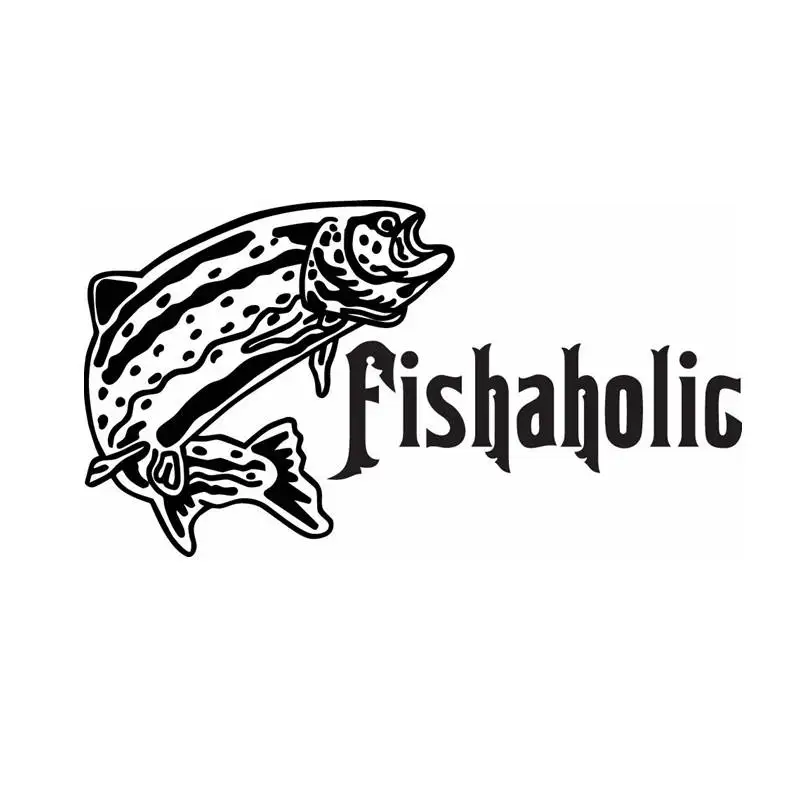 Fishing Sticker Car Bass Fish Decal Angling Hooks Tackle Shop Posters Vinyl Wall Decals Hunter Decor Mural Sticker