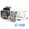 110 В~ 240 В цифровой PID контроллер температуры REX-C100 Рекс C100 термостат+ 40DA SSR реле+ K термопара 1 м Зонд РКЦ