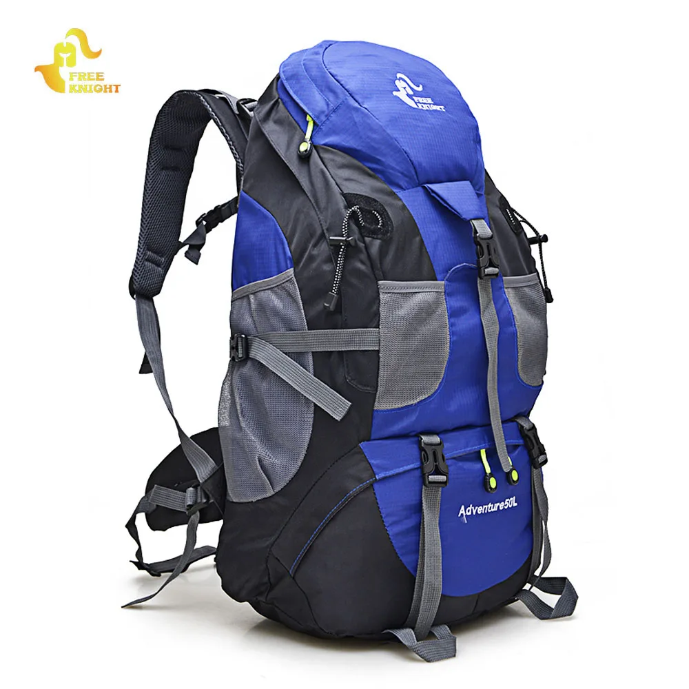 Free Knight Climbing Backpack 50L Waterproof Outdoor Rucksack Cycling