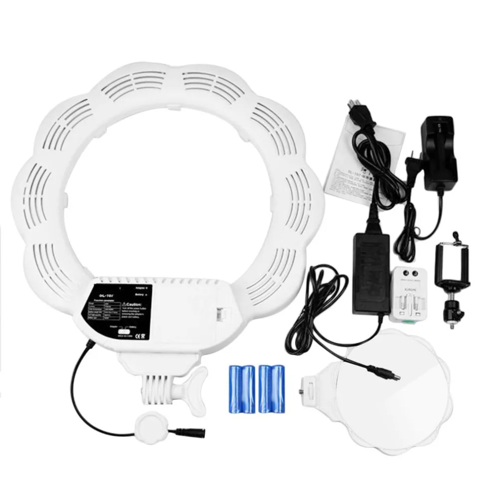

384pcs Super Bright LED Dimmable Camera Ring Video Light Lamp For Makeup Photography Studio Outdoor Video With Tripod Head