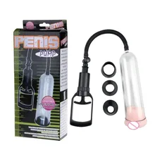 New Penis Enlarger Vacuum Pump Bigger Growth Enlargement Enhancer+3 Sleeves Sex Toy For Men Penis Enlargement Pump