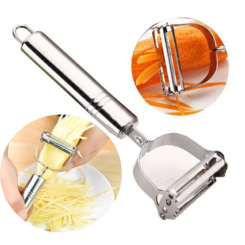 

1Pc Multi-function Stainless Steel Paring Knife Fruit Peeler Grater Vegetable Slicer Kitchen Tools Supplies Kitchen Accessories