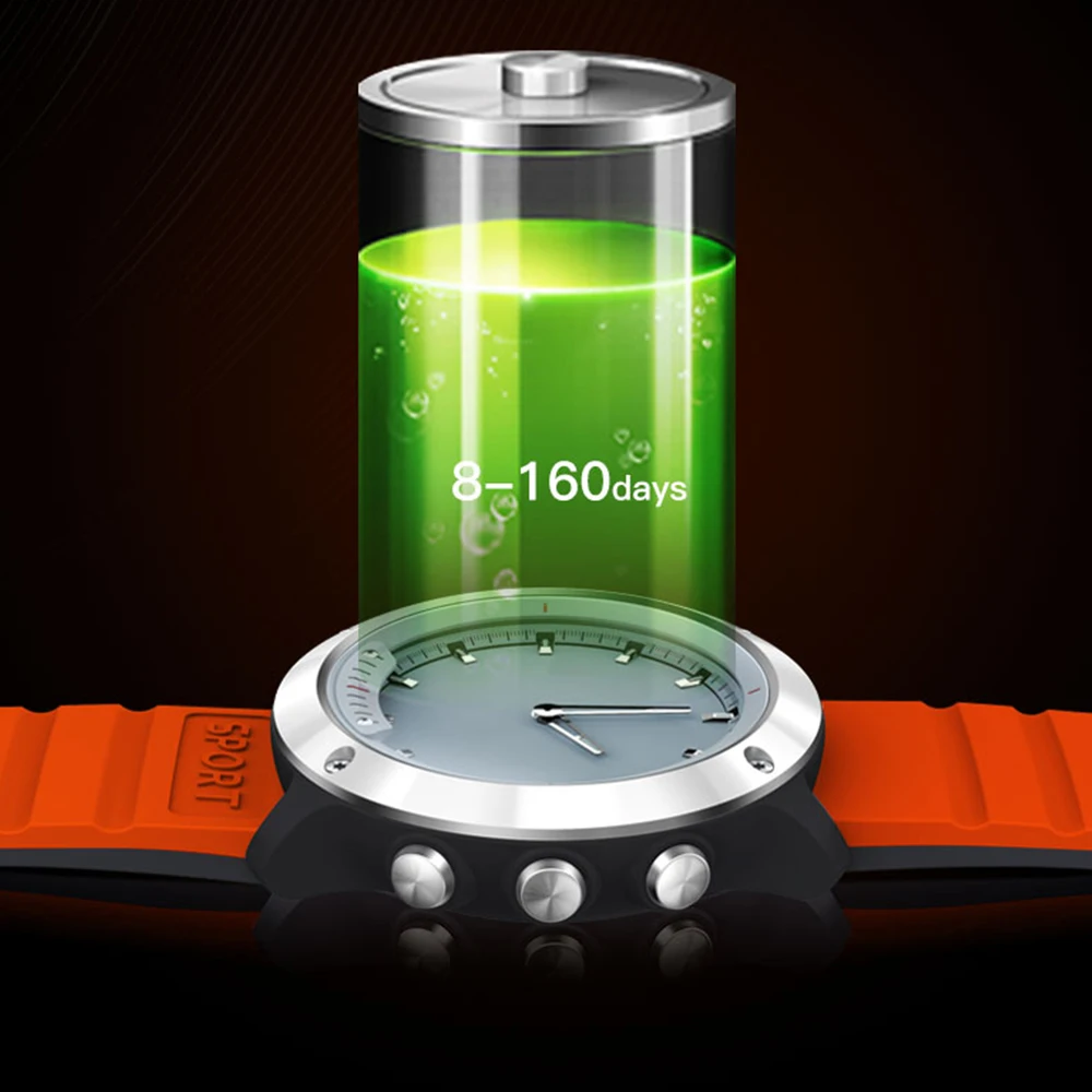 Смарт часы M5 с прозрачным экраном IP68 Водонепроницаемые Lichtgevende handen Hartslagmeter Rvs