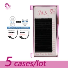 Супер Матовый эллипс плоский русский объем наращивание ресниц 0,12x0,07 мм, 0,18x0,07 мм толщина J B C D локон 5 лотков в партии J& S