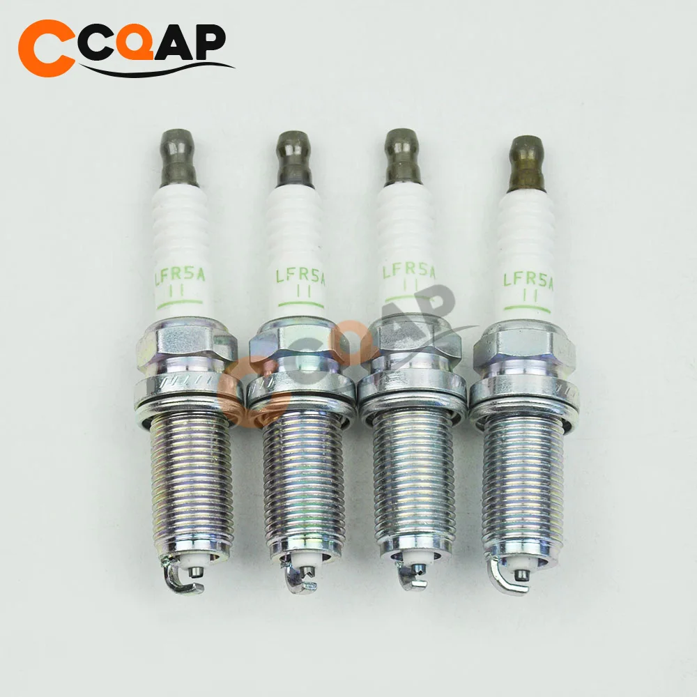 

4pcs/lot LFR5A-11 22401-8H515 Normal Spark Plug For Nissan Almera N16 X-Trail T30 Premera P12 LFR5A11 224018H515