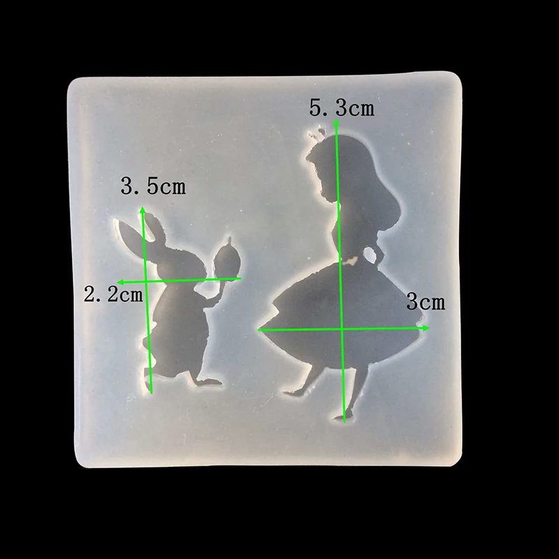 УФ Смола ювелирные изделия жидкий силикон Плесень мультфильм девушка кролик форма смолы формы для DIY ожерелье подвеска Подвески Игрушки Изготовление ювелирных изделий