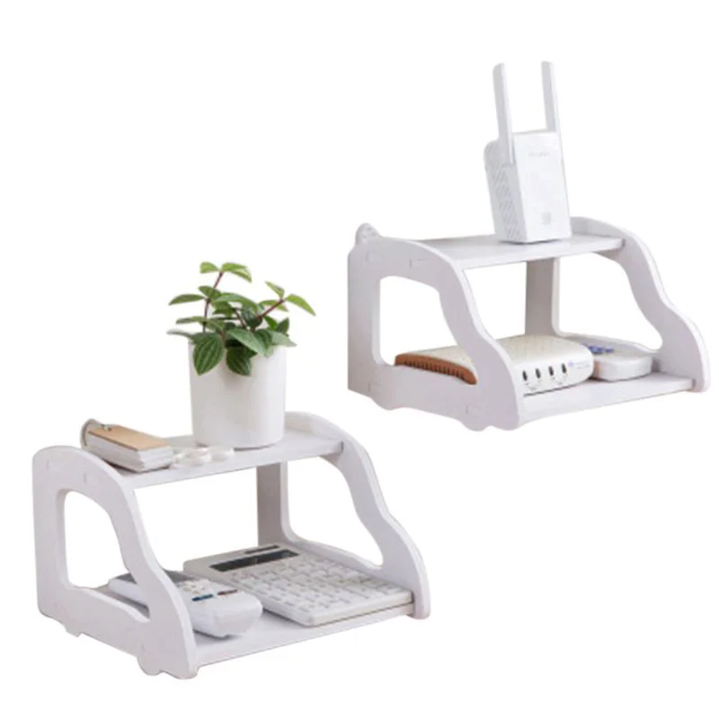 Coloffice белый tv Set Top Storage Router top Box настенные полки Держатели Стойки для студентов