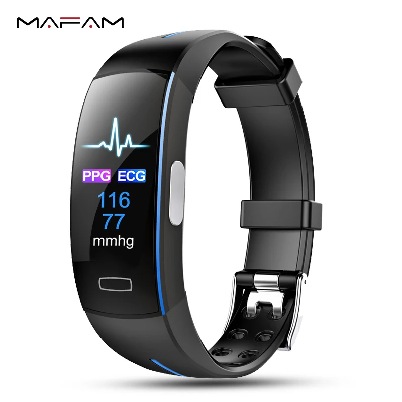MAFAM ساعة ذكية ECG إندستريز القلب معدل ضغط الدم سوار ذكي ووتش الرياضة ساعة يد بلوتوث ل iphone xiaomi ووتش اللياقة البدنية