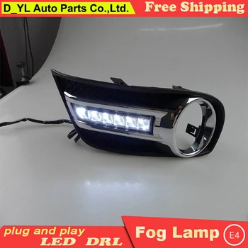 

Car styling For Nissan TIIDA 2011-2013 LED DRL TIIDA High brightness guide LED DRL led fog lamps daytime running lights A style