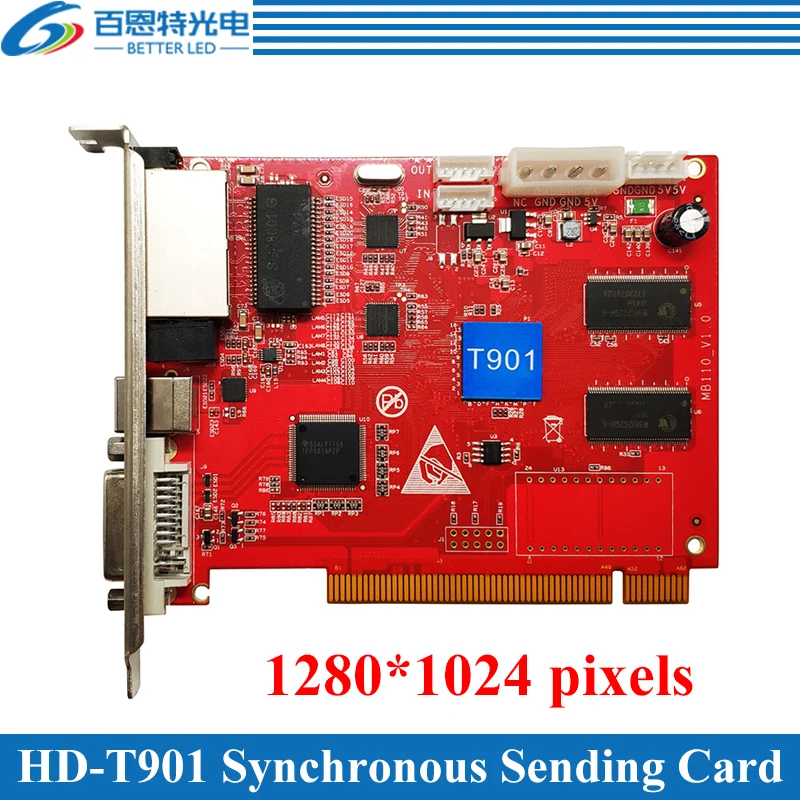 

Synchronous Full Color LED Display Sending Card HD-T901 work with HD-R501