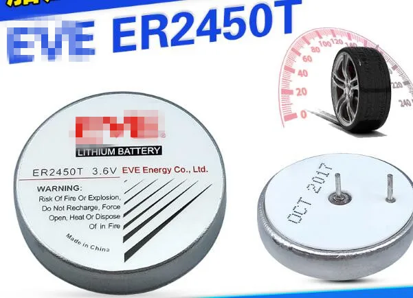 2 шт. ER2450T TLH-2450 универсальная Кнопка 3,6 V батарея налоговый контроль ER2450