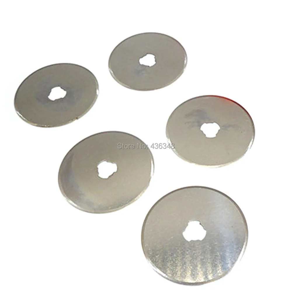 

5pcs Rotary Cutter Blade 45mm Fabric Paper Vinyl Cut Blades Patchwork Mat Cut Leather Craft Spare Refill Blades Sewing Quilting