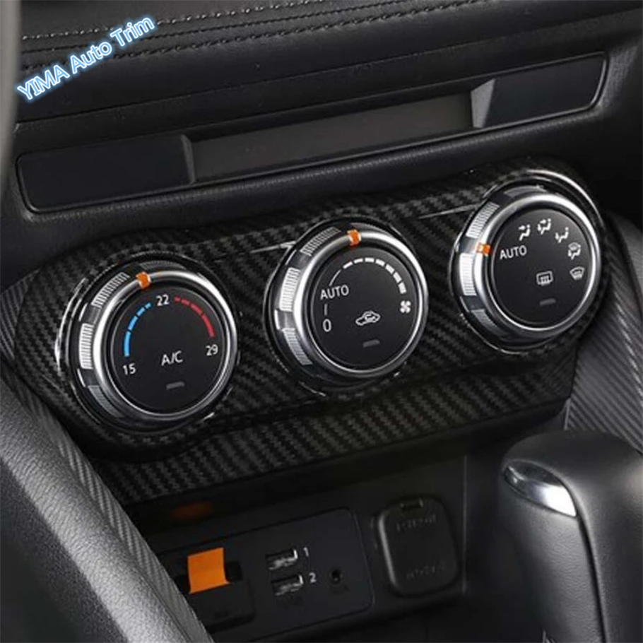 

Lapetus Auto Styling Central Control Air Conditioning Switch Panel Frame Cover Trim For Mazda CX-3 CX3 2016 2017 2018 2019 ABS