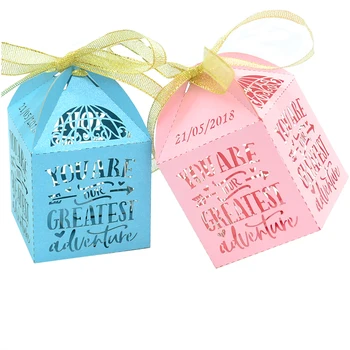 

New design Celebrating The child's baby new born decorations products supply baby show party laser cut favor box