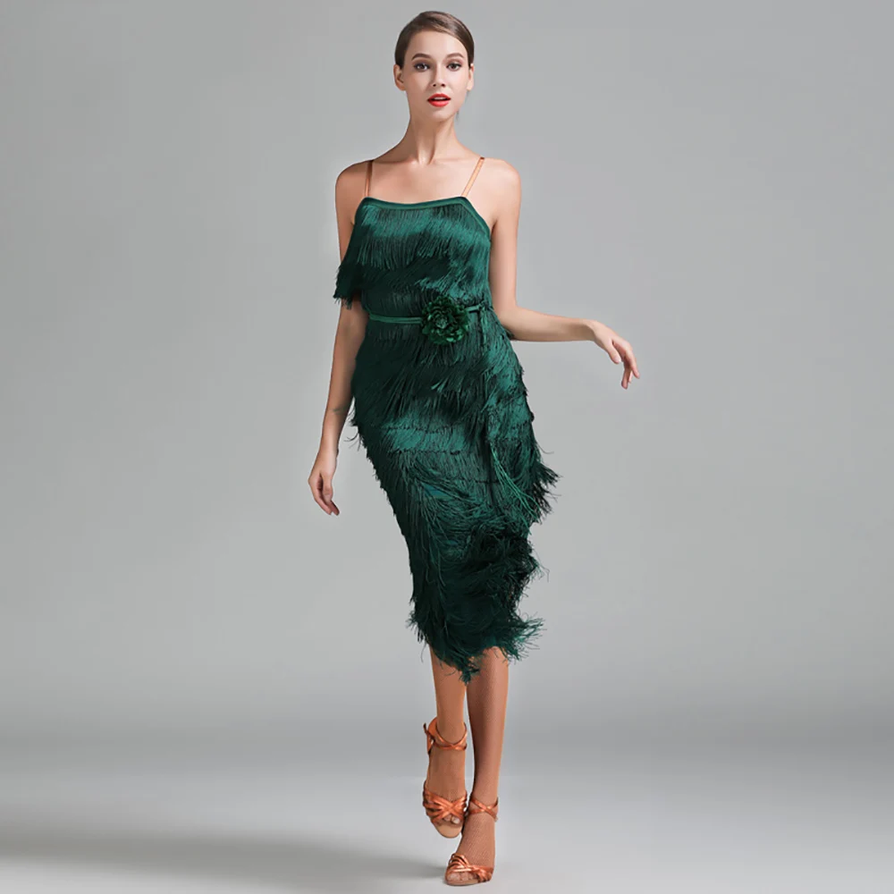 Buy Present Modern Dance Dress For Ladies Green Burgundy Yellow Original Skirt