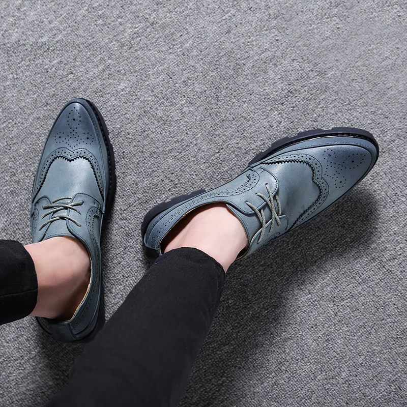 

Man Increase Leather Business England Leather Male Leather Casual Shoes Men Fashion Hot Selling Dress Leather Shoes