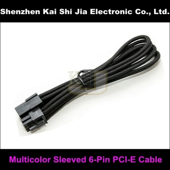 

Wholesales 20PCS/ Lot Single Sleeved 6Pin PCI-E Male to Female PC Power Extension Cable