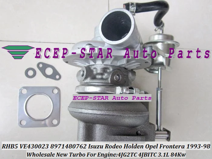RHB5 VE430023 8971480762 VICC VI95 Turbine Turbo Turbocharger For ISUZU Rodeo Holden OPEL Frontera 1993-98 3.1L 4JG2TC 4JBITC (3)