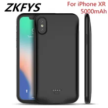 ZKFYS 5000 мАч ультра тонкий Быстрый зарядное устройство Мощность чехол Портативный резервного копирования запасные аккумуляторы для телефонов Чехол для iPhone XR батарея чехол с аудио