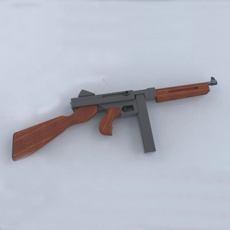 Free-shipping-Paper-Model-Simulation-CS-1-1-Firearms-Toys-Thompson-Machine-Gun-Waterproof-No-Fade
