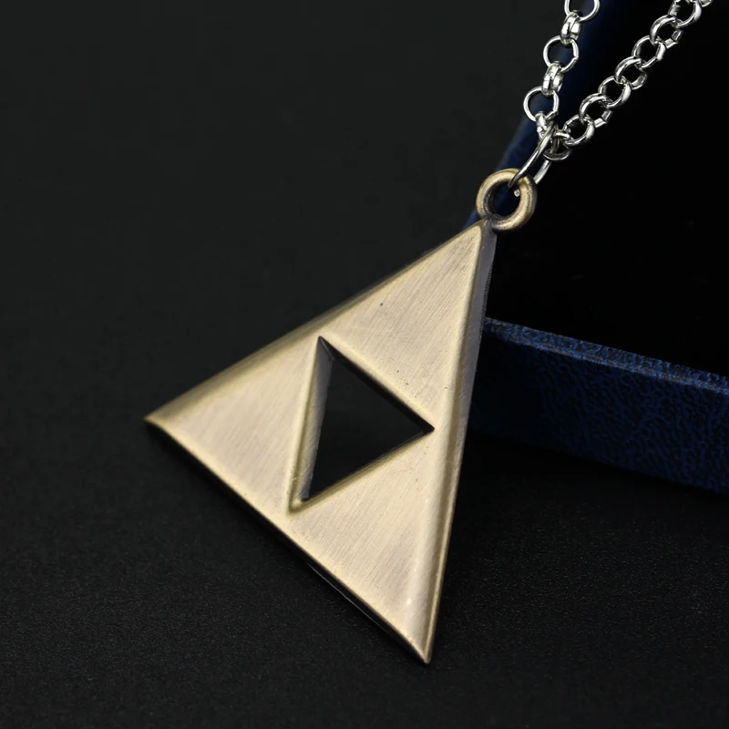 Легенда о Зельде Triforce треугольник сплав кулон ожерелье высокое качество подарок для женщин мужчин модные аксессуары игровые ювелирные изделия