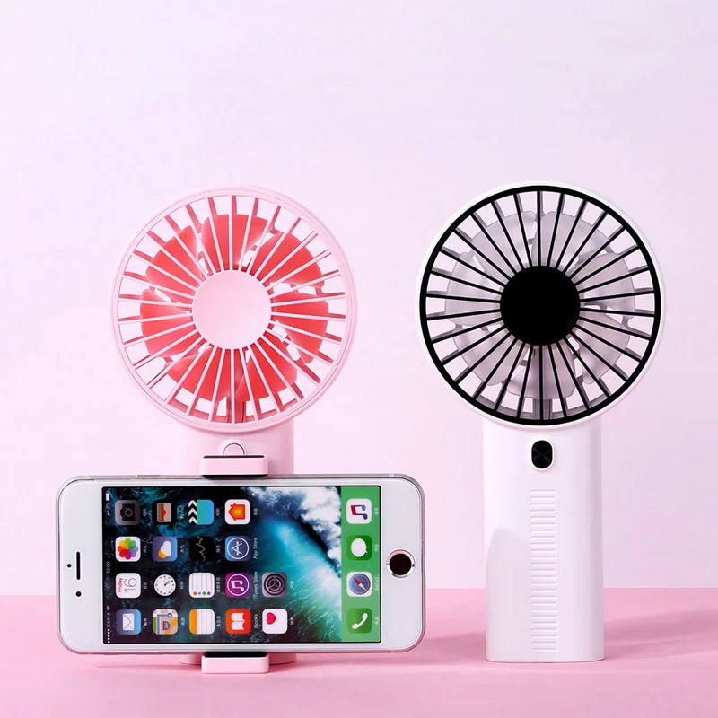 

Portable Mini Fan USB Charging Multifunction Handheld Fan with Phone Holder for Outdoor Travel WIF66
