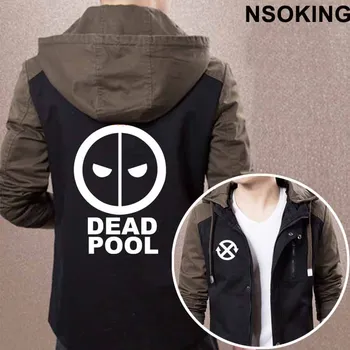 

New Spring Autumn Deadpool Hoodie Fashion Cool Coat Men zipper Jacket