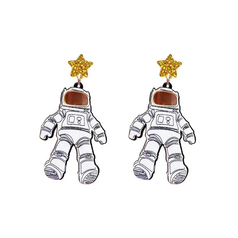 Модные индивидуальные ювелирные изделия акриловые звезды фигуры женские длинные серьги