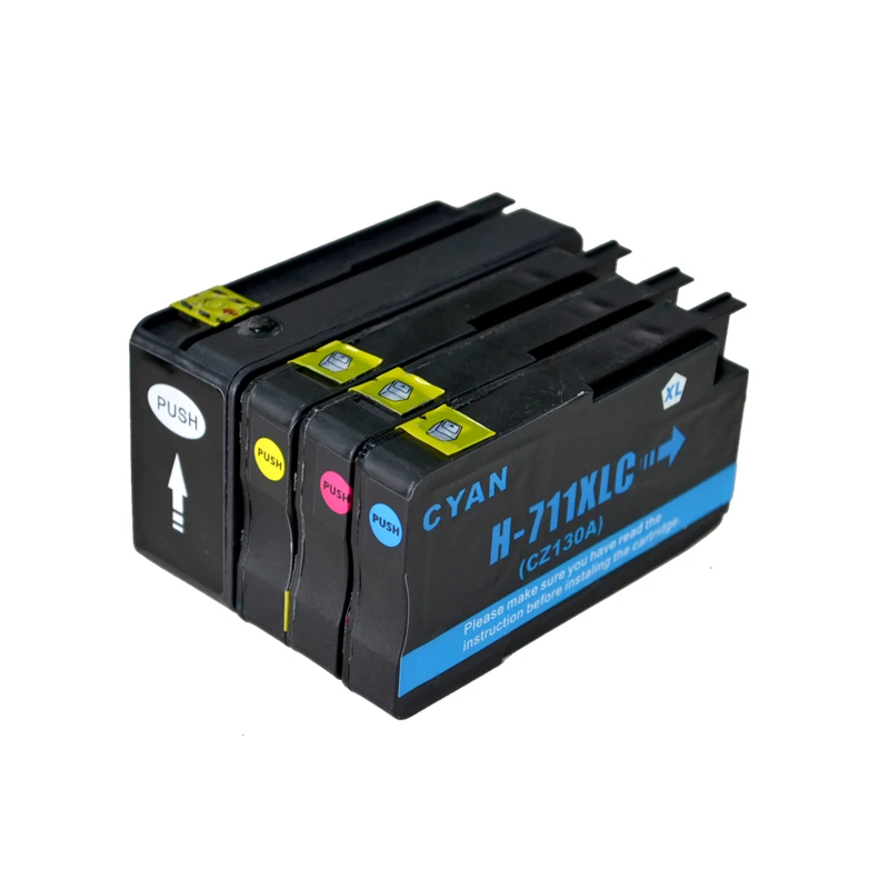 Совместимость с фотографиями 711 XL CZ133A CZ131A CZ130A принтер Designjet T120 T520 для HP711 картридж