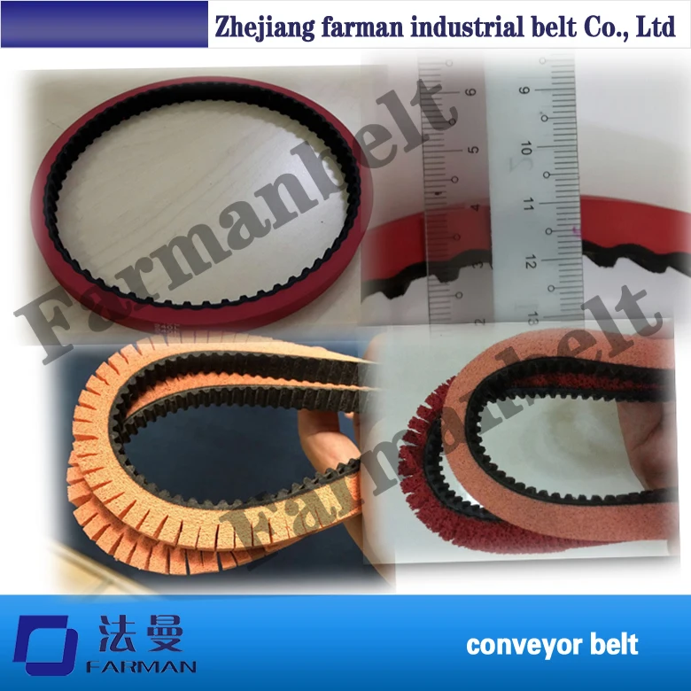 

T5 Pu Timing Belt With Sponge/ Red Rubber Coating Round Timing Belt