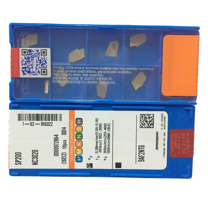 10pcs SP200 NC3020 2mm Carbide Inserts Grooving Cut-Off For Turning Cutting Tool