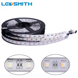 4 в 1 RGBW Светодиодные ленты 5050 SMD 5 м 300 светодиодный IP30 IP65 IP67 RGB + белый/RGB + теплый белый 4 цвета в 1 светодиодный чип гибкий светодиодный свет