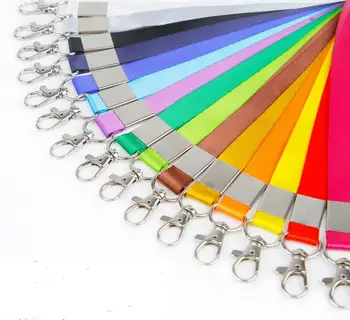 

Free Shipping by DHL 1000pcs/lot Wholesale New Custom LOGO Lanyards with Keychains ID Badge Neck Straps Keyrings for Gifts