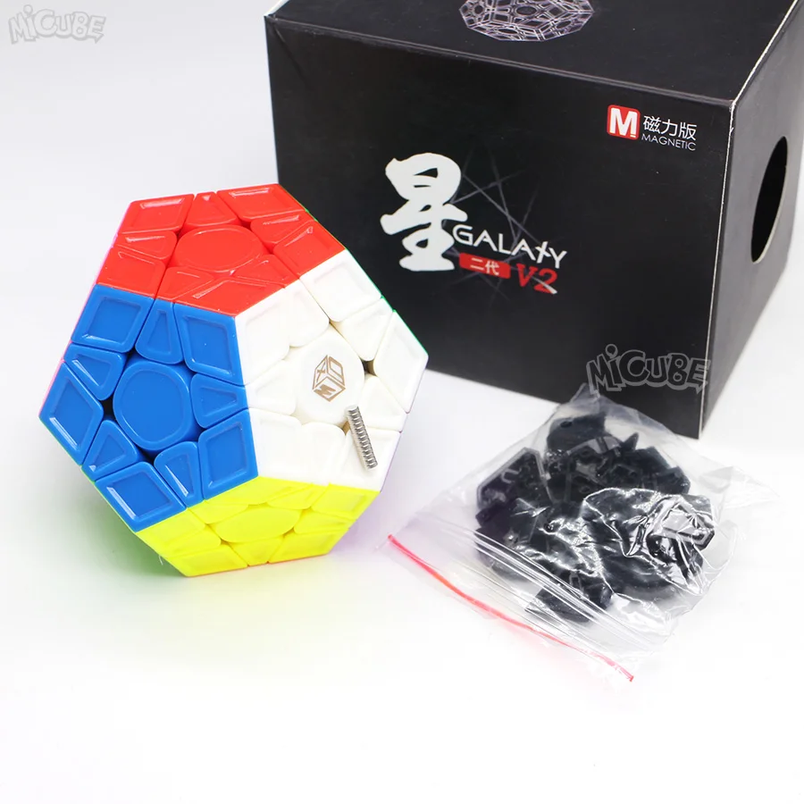 Mofangge X-man Galaxy Cubo Magnético Megaminxeds Cubos Mágicos Velocidade Quebra-cabeça Profissional 12 Lados Dodecaedro Magico v2 m 13 Cheap Cubos mágicos