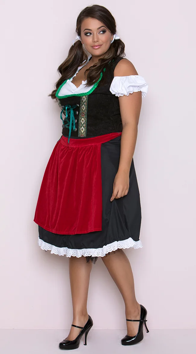Традиционный баварский дирндль, Женский Костюм Октоберфест, австрийский немецкий пивной девичий вечерний костюм горничной, нарядное платье