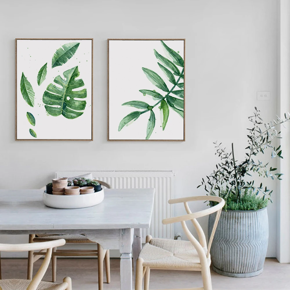 Canvas Print Plant Painting Wall Tropical Art Picture Unframed Poster Home Decor