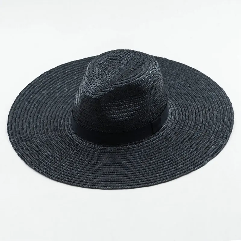 black boater hat womens