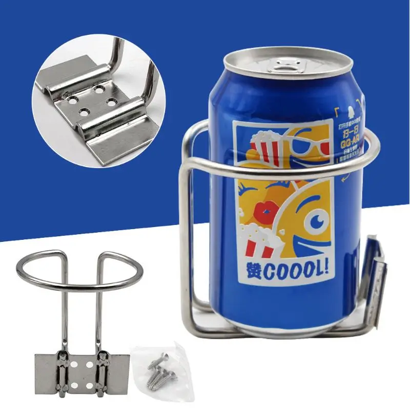 

Car Ring Cup Holder Stainless Steel Water Drink Beverage Bottle Stand Holder For Boat Truck DORP SHIPPING