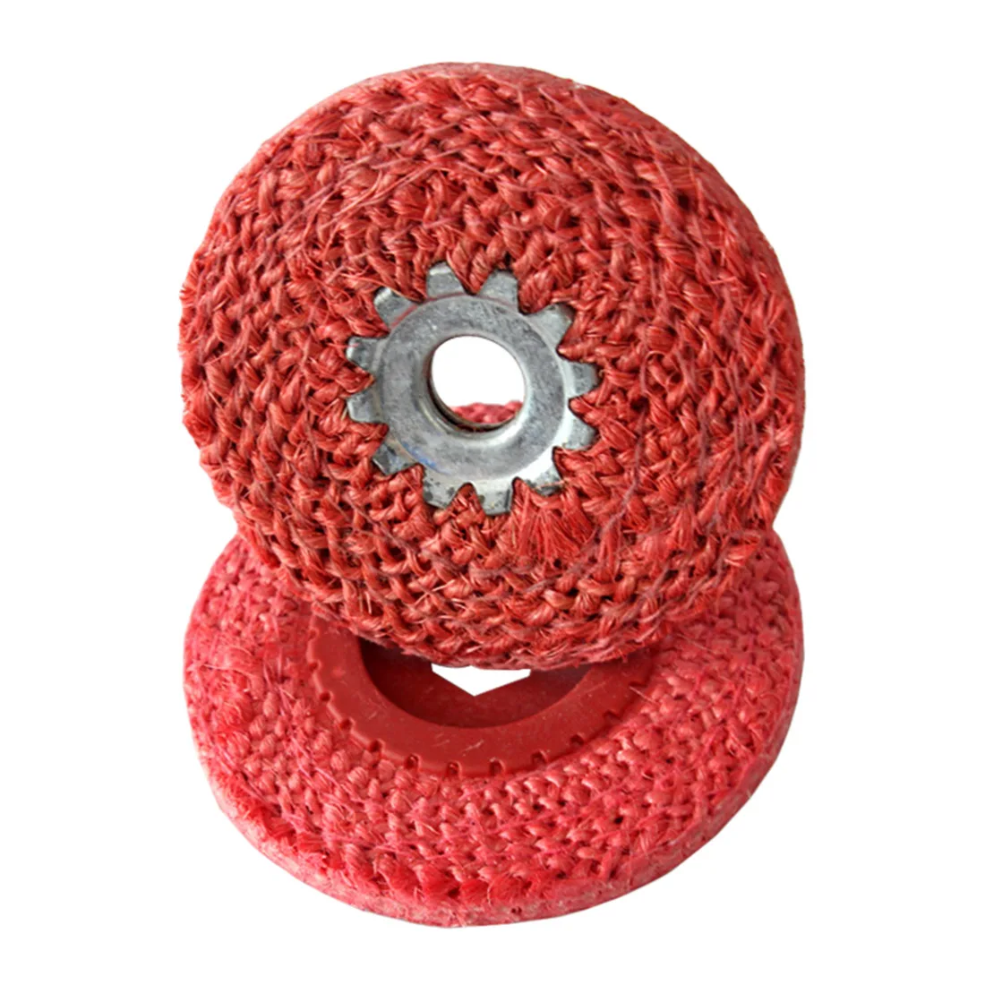 Красный пеньковый Канат полируя колесо для нержавеющей стали металла грубая шлифовка угловая шлифовальная машина инструмент 100 мм