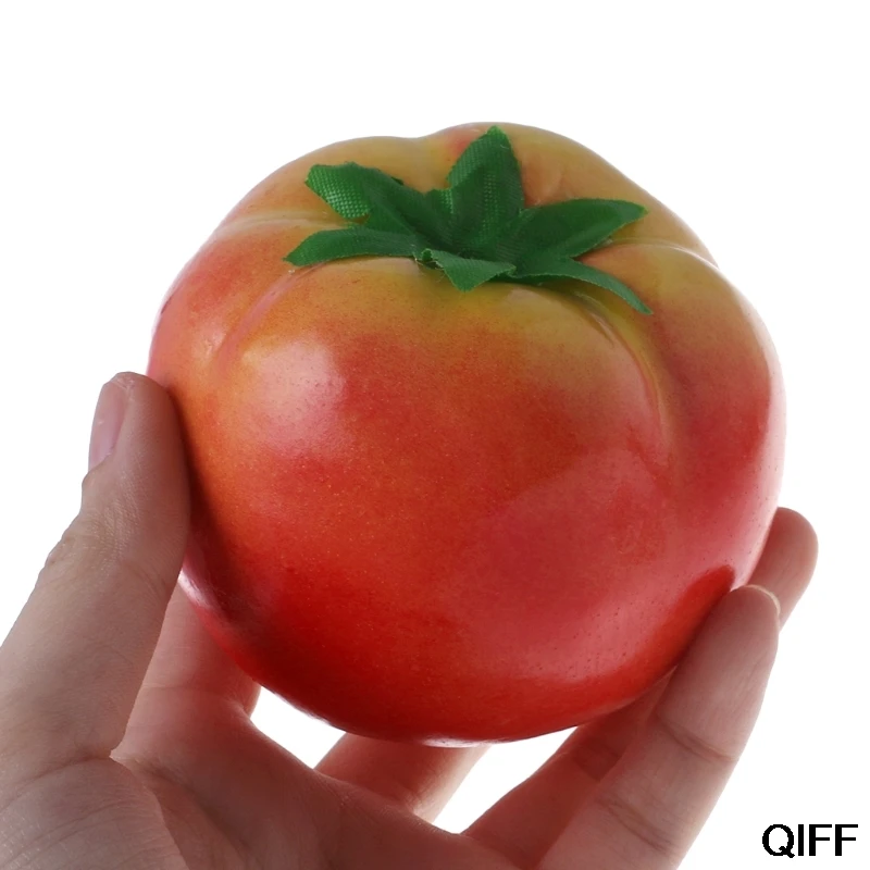 

Wholesale Lifelike Simulation Artificial Tomato Plastic Fault Fake Fruit Home Party Decor May06