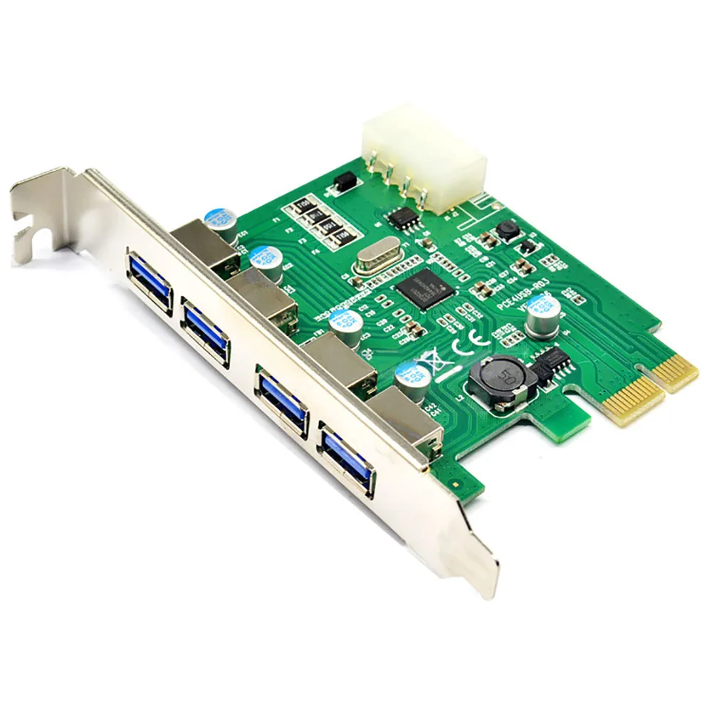 AEROFARA PCI-E к USB 3,0 концентратор карта расширения большой 4PIN порт питания адаптер карта USB 3,0 карта с разъемом PCI Express для настольного компьютера