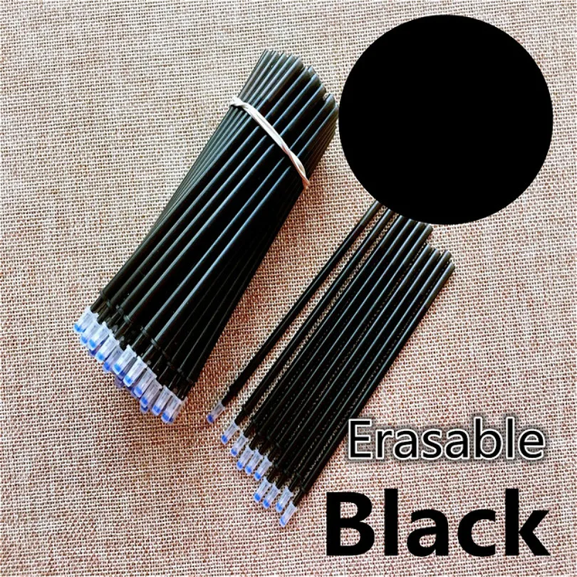 

1pcs Universal Standard Style Black and Blue Ink 0.7MM Medium Nib Ball Point Pen Refills kawaii Cartoon pattern Pen refill ink