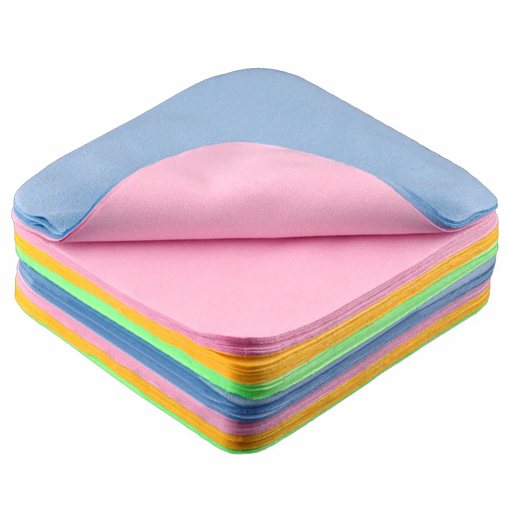 2pc Square Micro Fiber Glasses Eyeglass Cleaning Cloth Spectacle Camera Lens Mobile Phone Screen