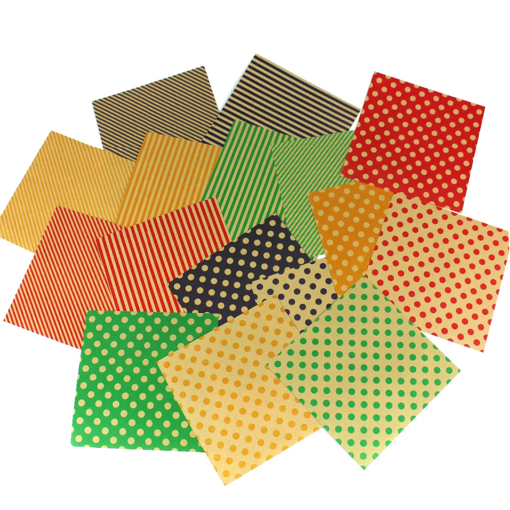 Buy polkda vintage kraft DIY origami paper handicraft double side papercraft
