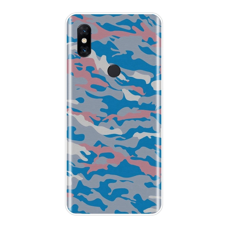 Чехол накладка для Xiaomi Mi Note Mix 1 2 2S 3 мягкий силиконовый Камуфляжный армейский