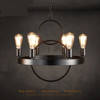 

Pendant lights loft industrial style dining room American retro clothing store decoration Internet cafe bar pendant lamp LO819
