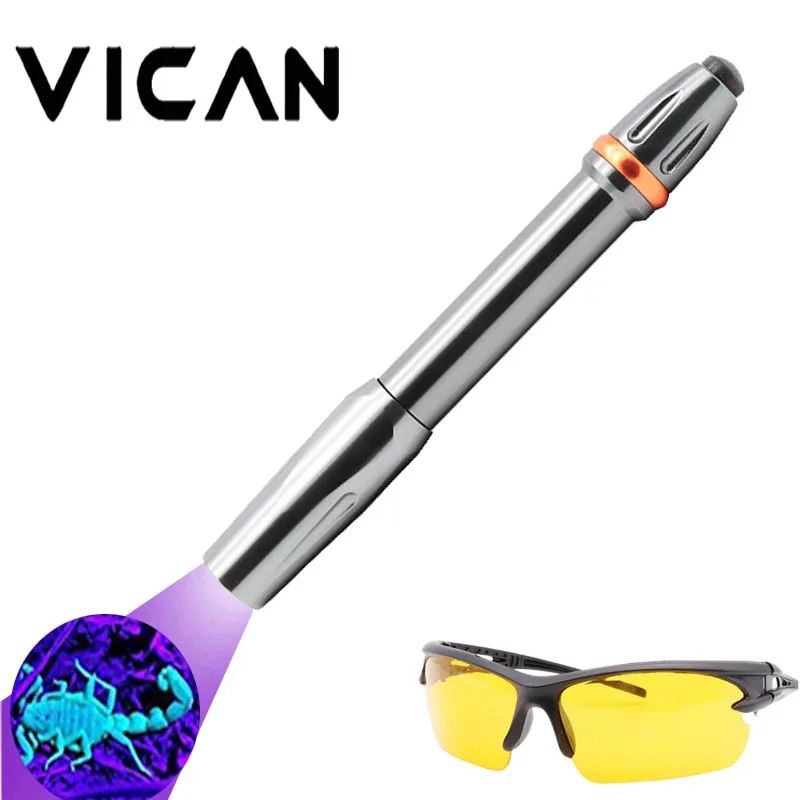 365nM UV LED Ultra Violet 3W Pen Flashlight Torch Light 365 nm UV
