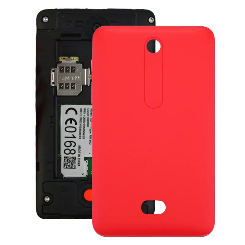 Задняя крышка аккумулятора для Nokia Asha 501 - Цвет: Красный