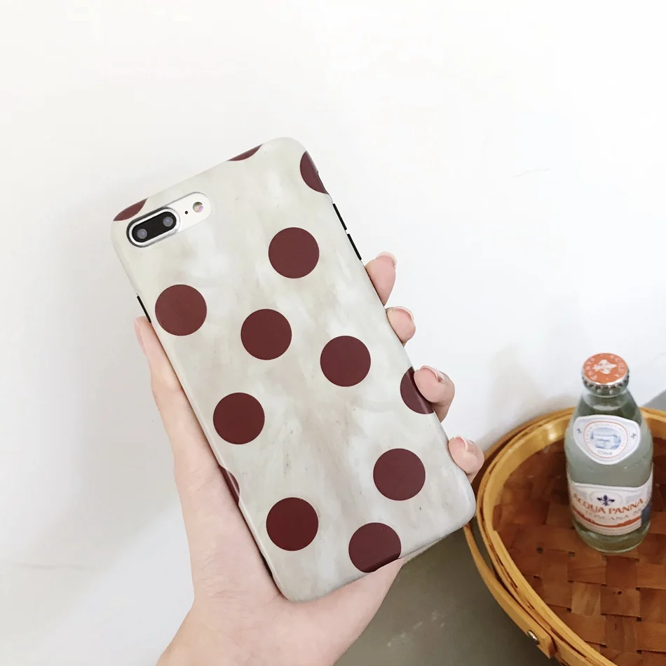 

Cyato Wave Point Phone Case For iPhone 8 case Soft TPU Vintage Geometeric Back Cover For iPhone 7 8 X 6 6s Plus Case Coque Capa